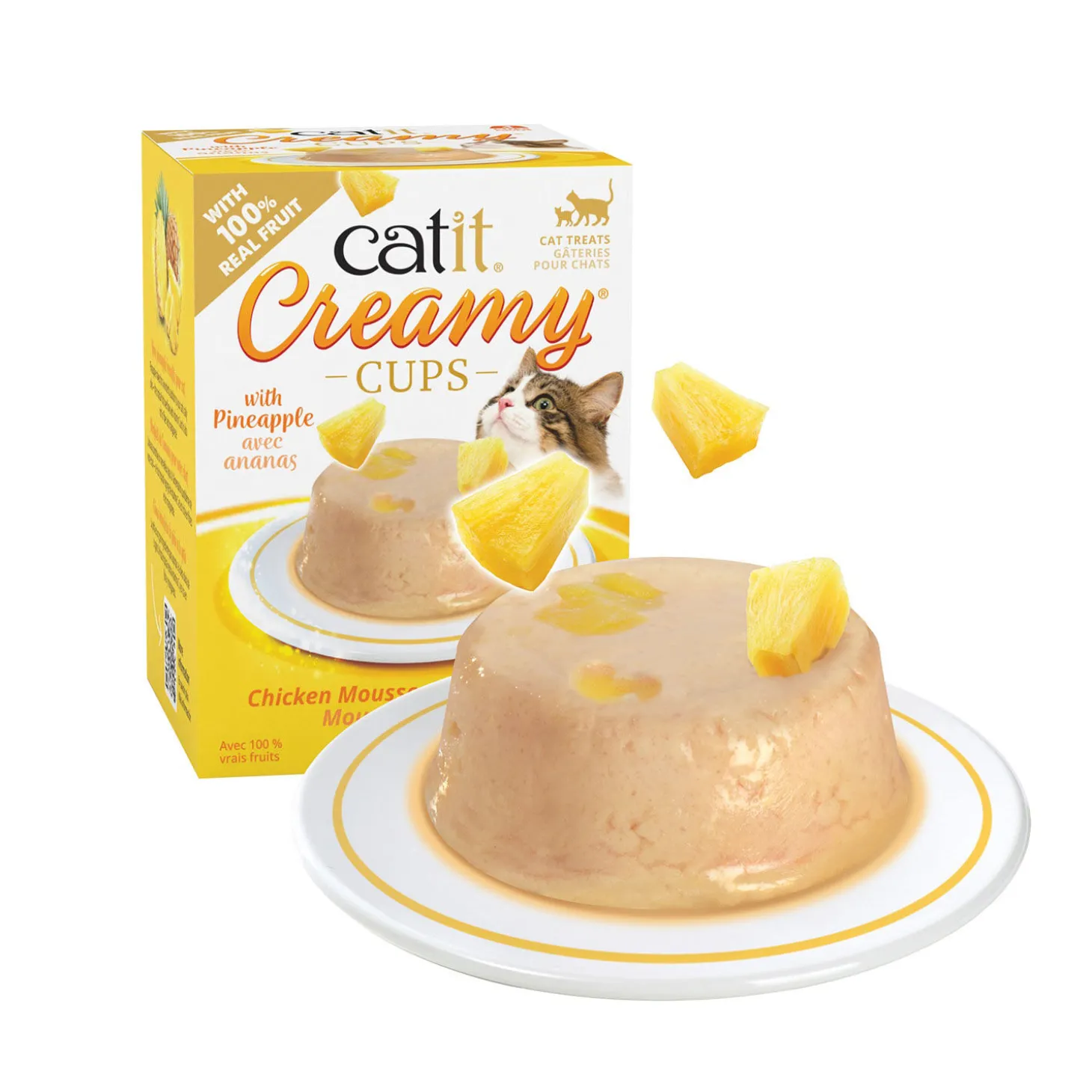 Chicken Mousse with Pineapple Creamy Cups