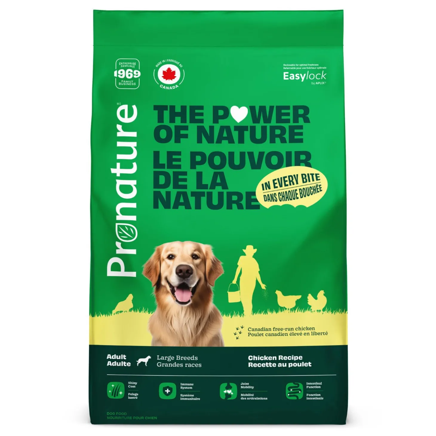 Chicken Recipe with Lamb Dry Food for Large Breed Adult Dogs, 15 kg