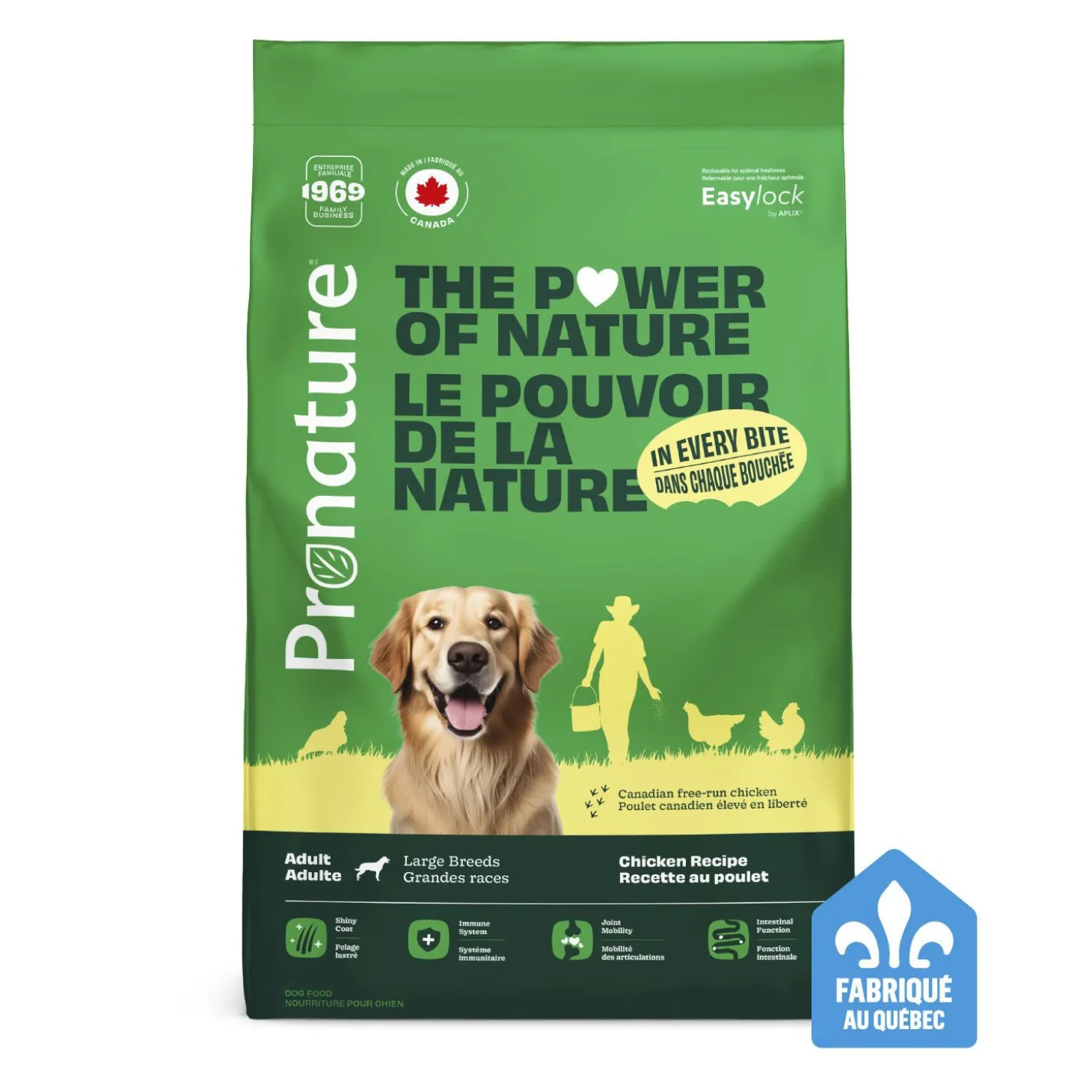 Chicken Recipe with Lamb Dry Food for Large Breed Adult Dogs, 15 kg