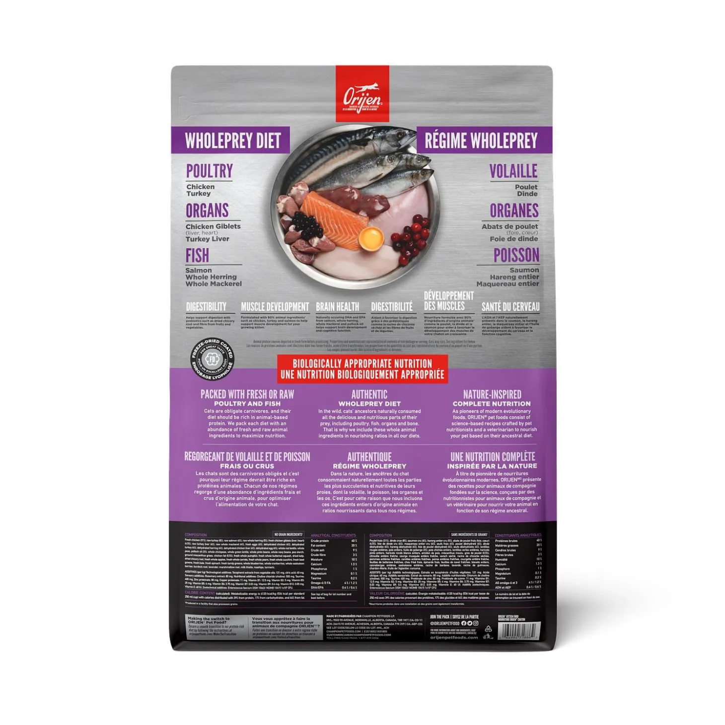 Chicken, Turkey and Wild-Caught Fish Dry Kitten Food, 1.8 kg
