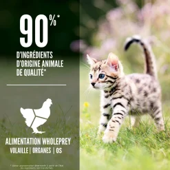 Chicken, Turkey and Wild-Caught Fish Dry Kitten Food, 1.8 kg