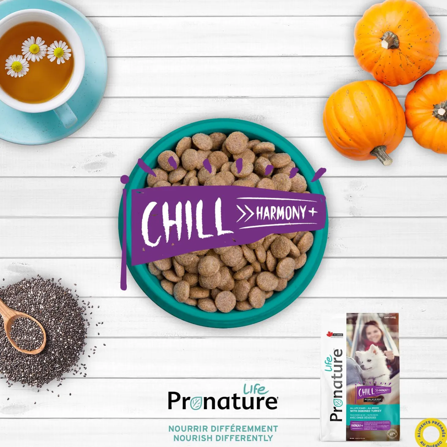 CHILL Harmony+ dog formula, deboned turkey