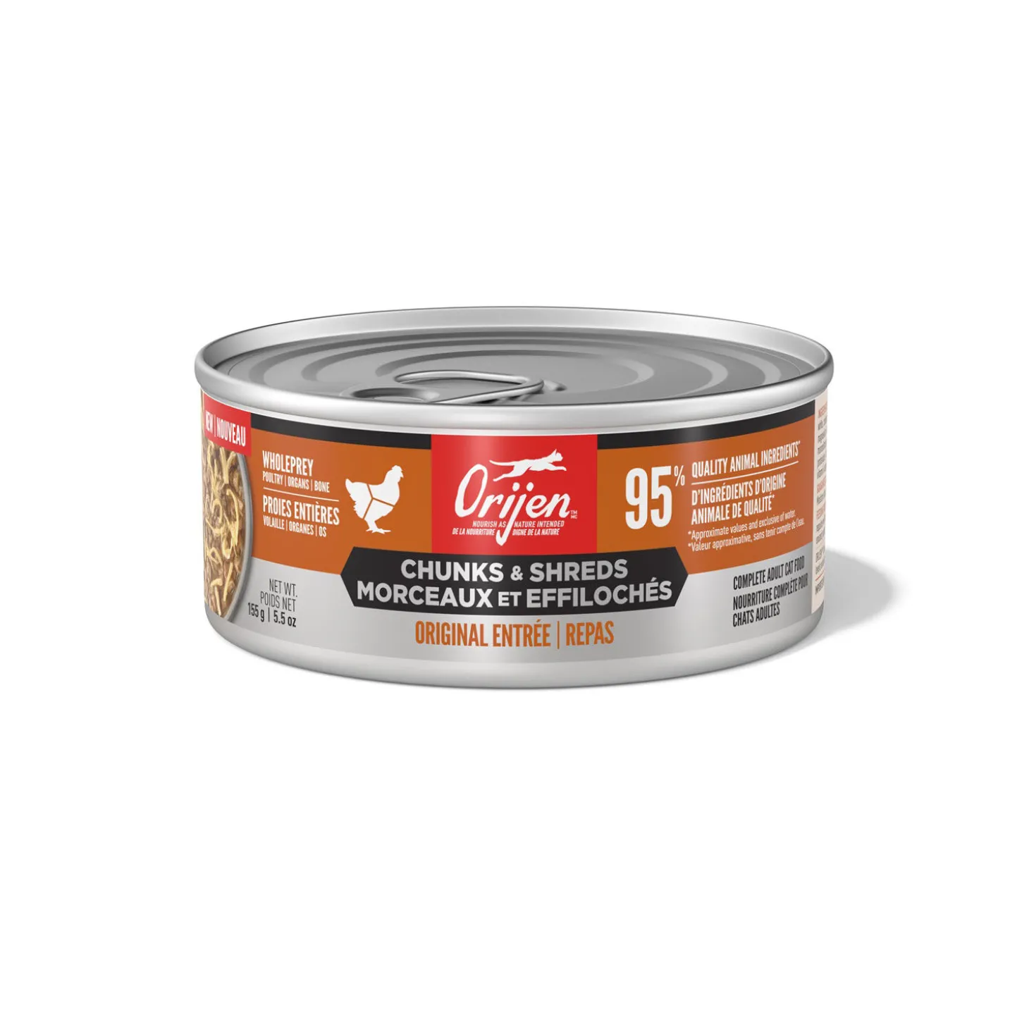 Chunks and Shreds Original Entrée for Cats, 155 g