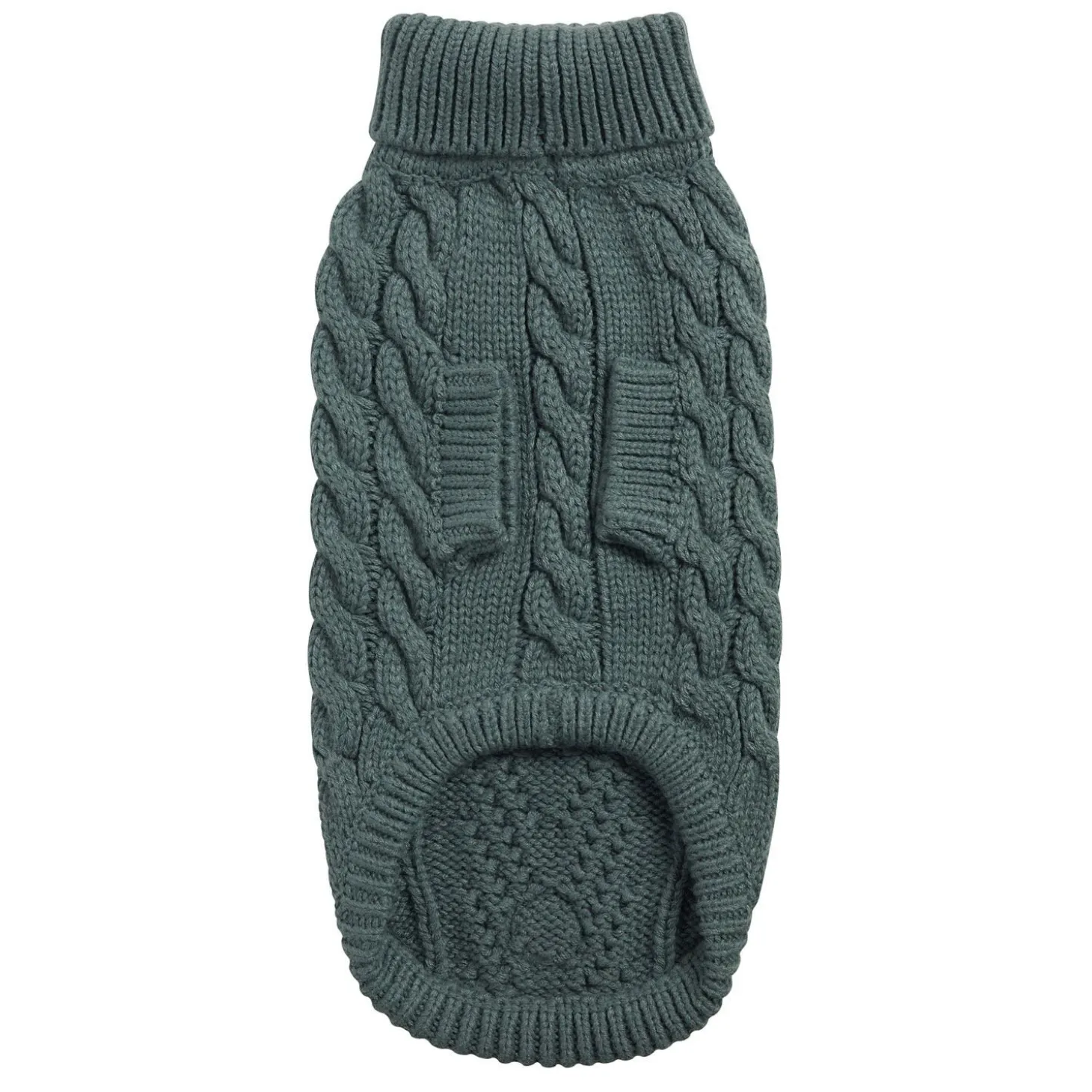 Chunky Cable Knit Turtleneck Chalet Sweater for Dogs