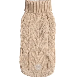 Chunky Cable Knit Turtleneck Chalet Sweater for Dogs
