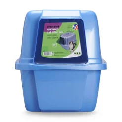 Closed litter box