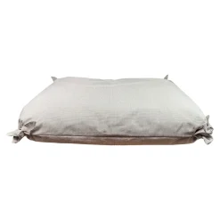 Cloud Pillow Knotted Bed, Beige Knit