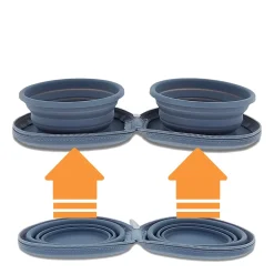 Collapsible Portable Silicone pet Bowls