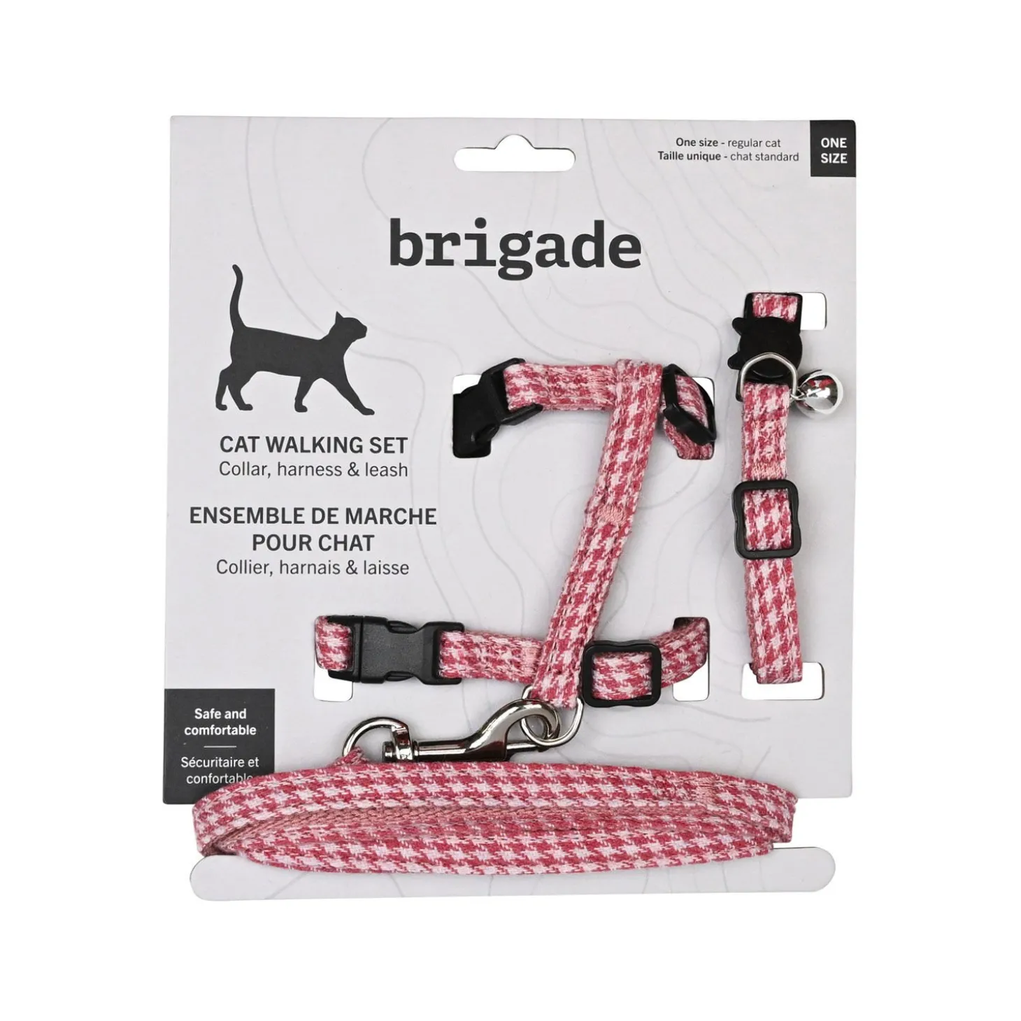 Collar, Leash and Harness Set for Cats