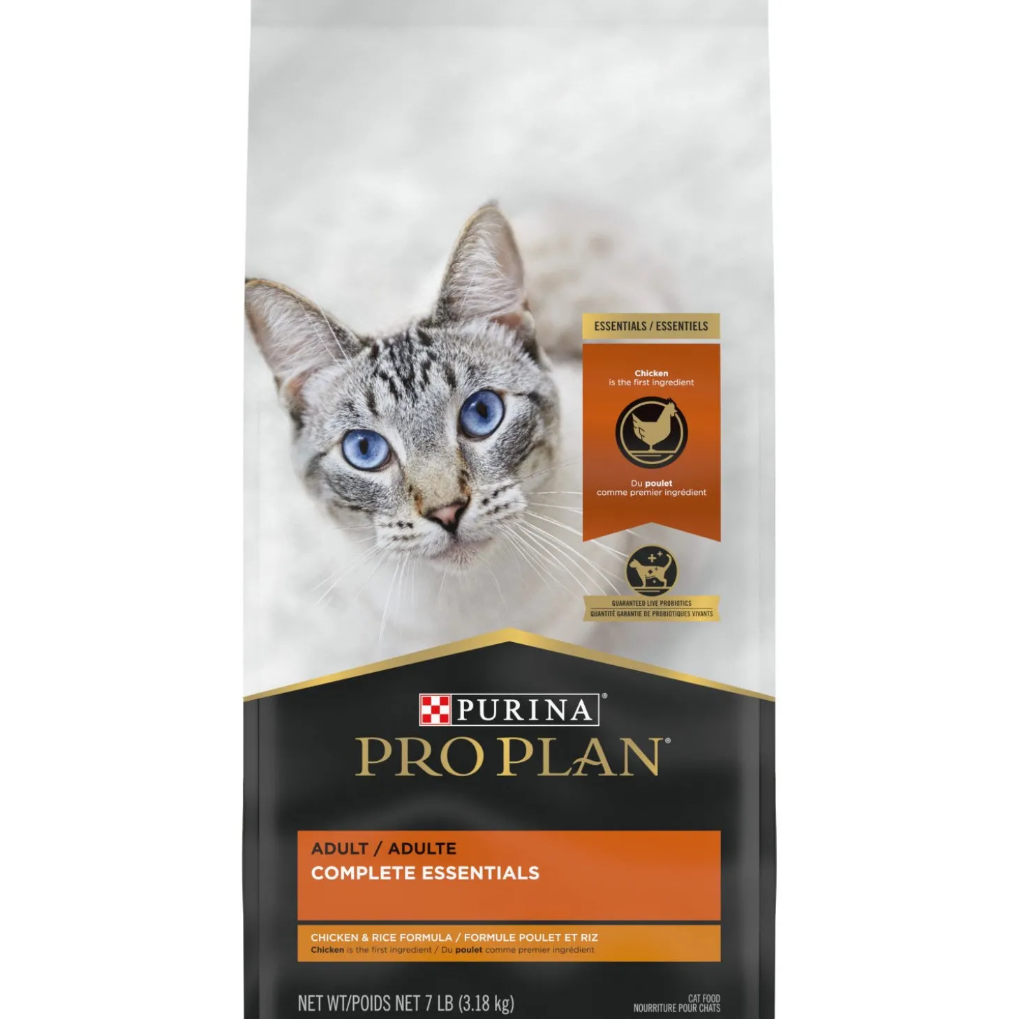 Complete Essentials Chicken & Rice Formula Dry Cat Food, 3.18 kg