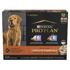 Complete Essentials Entrées in Gravy Variety Pack for Adult Dogs, 12 x 368 g