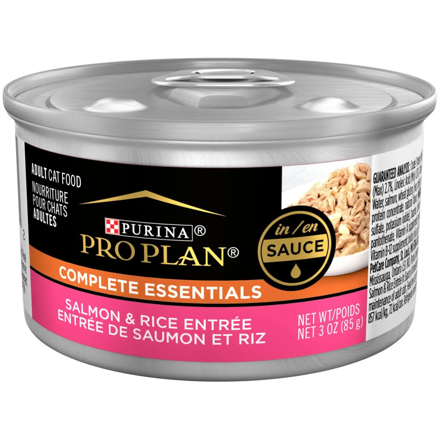 Complete Essentials Salmon and Rice Entrée in Sauce for Cats, 85 g