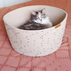Confetti Cotton Pet Basket