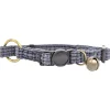 Corduroy Cat Collar, Grey