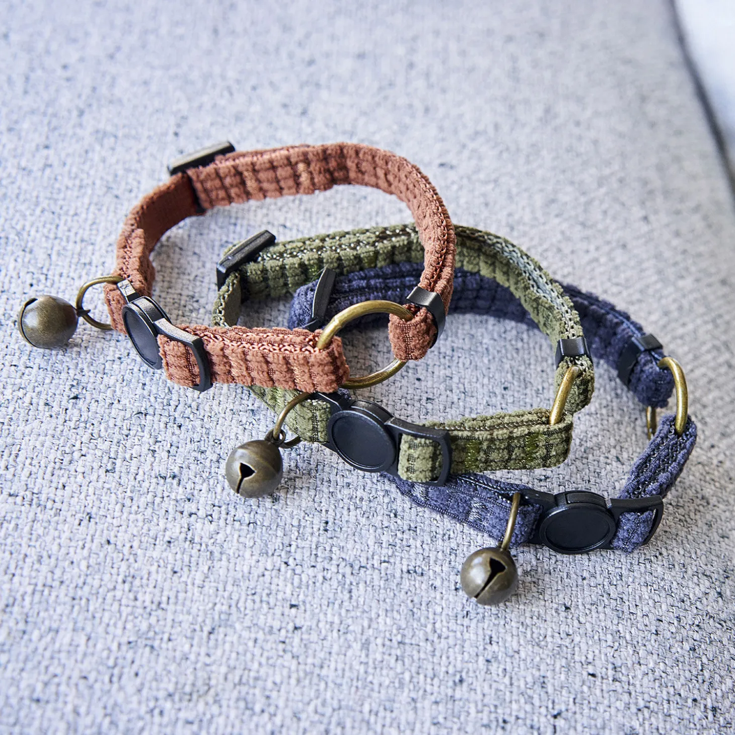 Corduroy Cat Collar, Olive