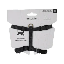 Corduroy Harness for Cats, Charcoal