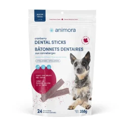 Cranberry Dental Chews for Dogs, medium