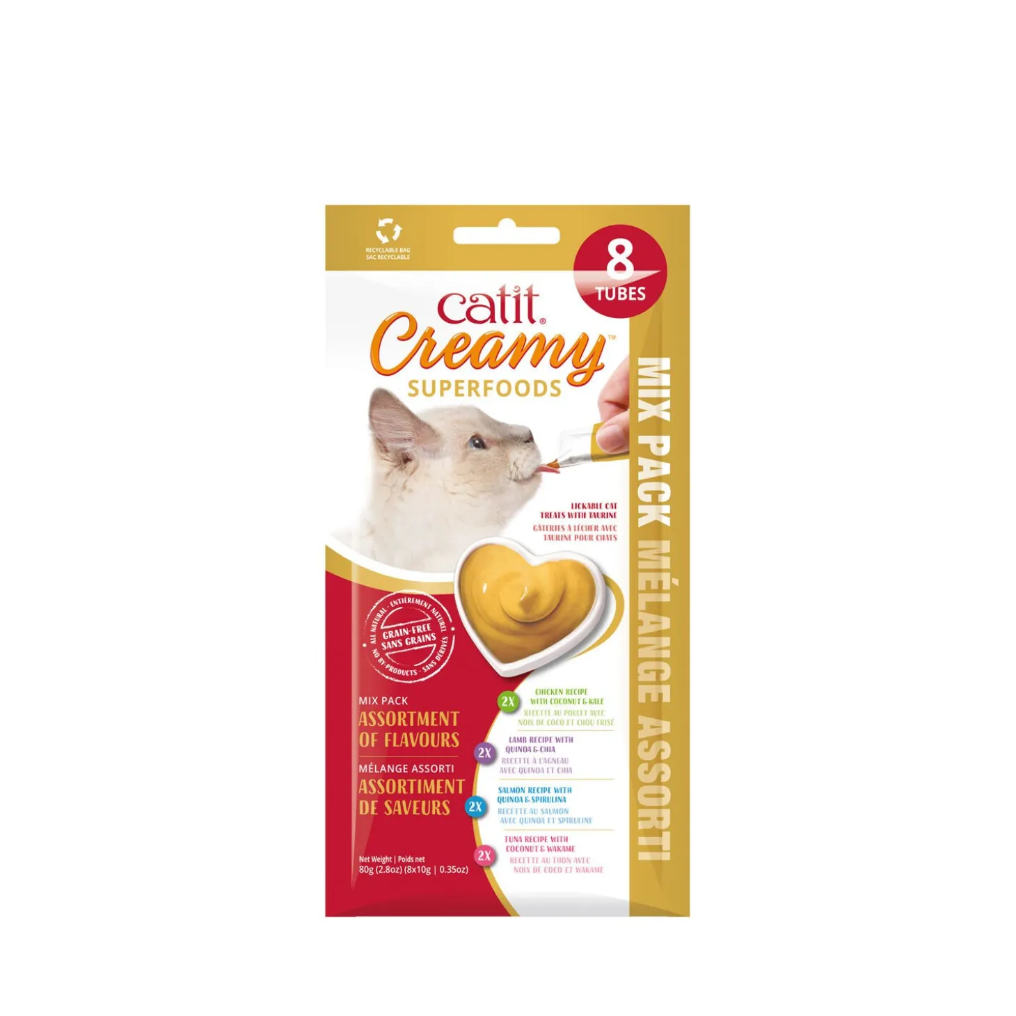 Creamy Superfood Treats, Assorted Multipack, 8x10g
