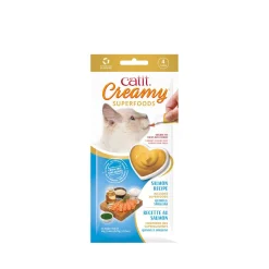 Creamy Superfood Treats, Salmon with Quinoa & Spirulina, 4 x 10 g