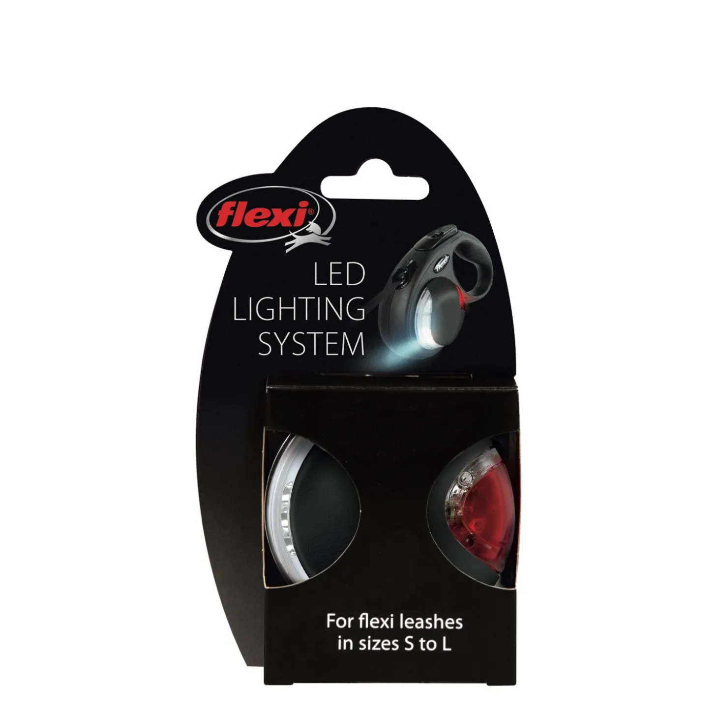 DEL light for retractable leash