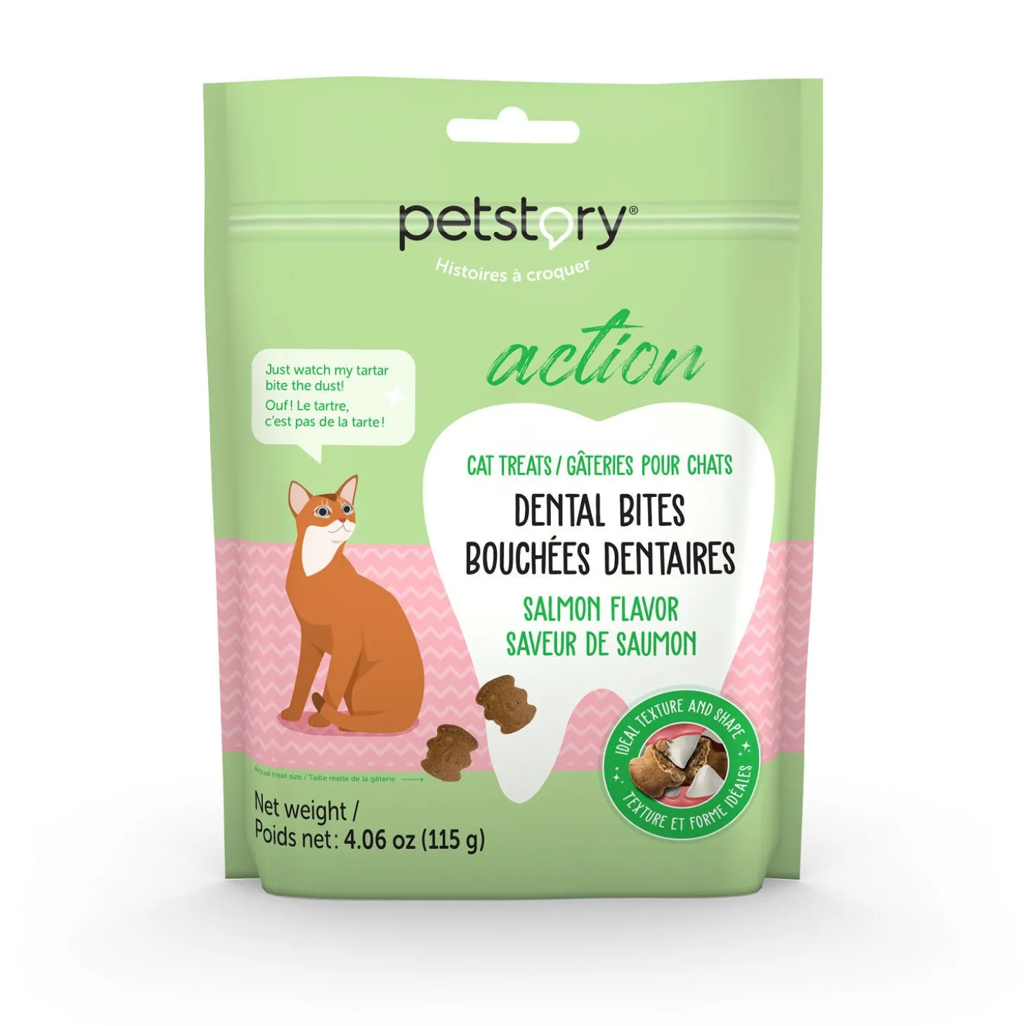 Dental Bites for Cats, Salmon Flavour