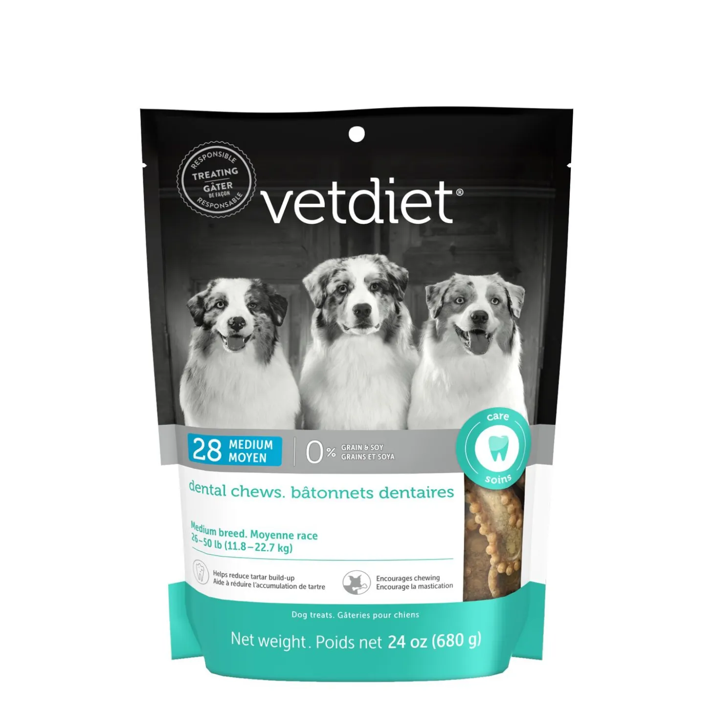 Dental chews for dogs, medium