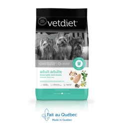 Dental health dry food for adult dog