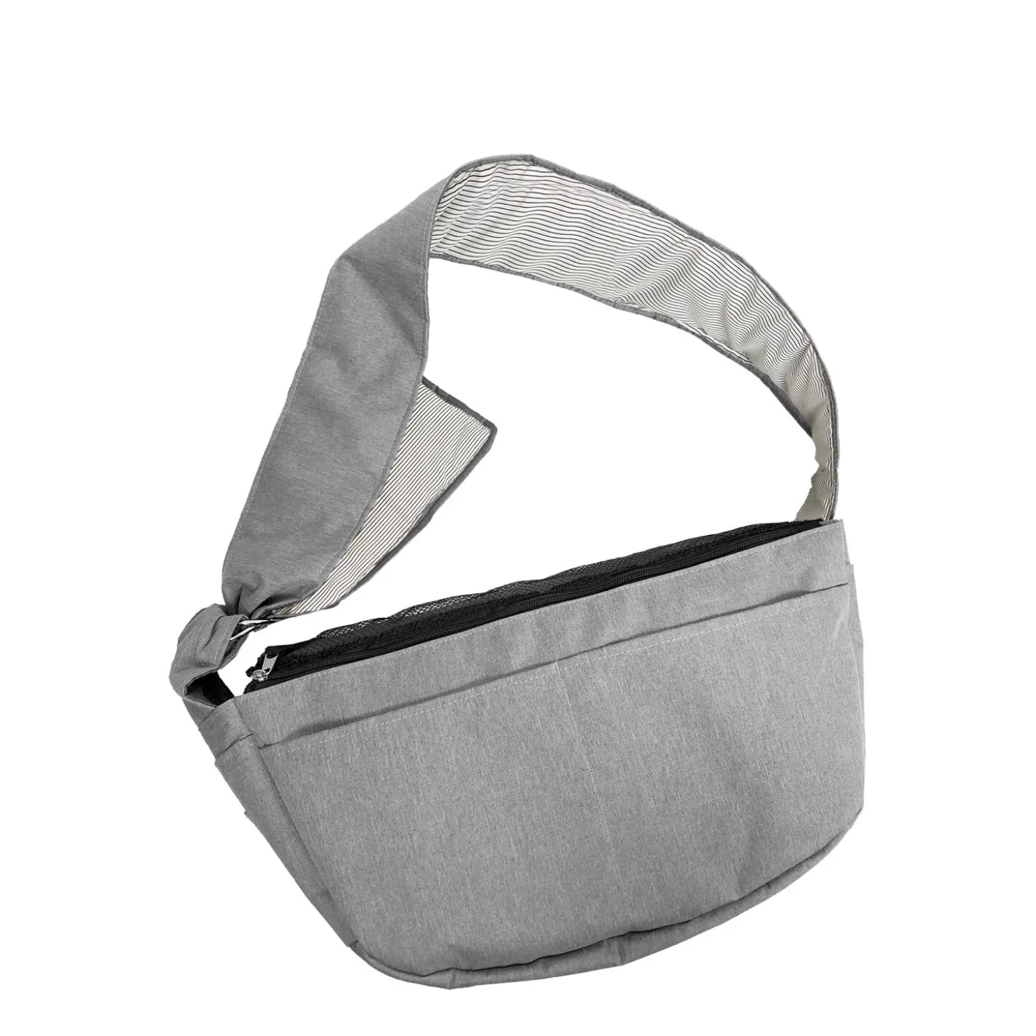 Dog sling carrier, grey