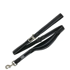Double Handle Bungee Leash with Seat Belt Tether