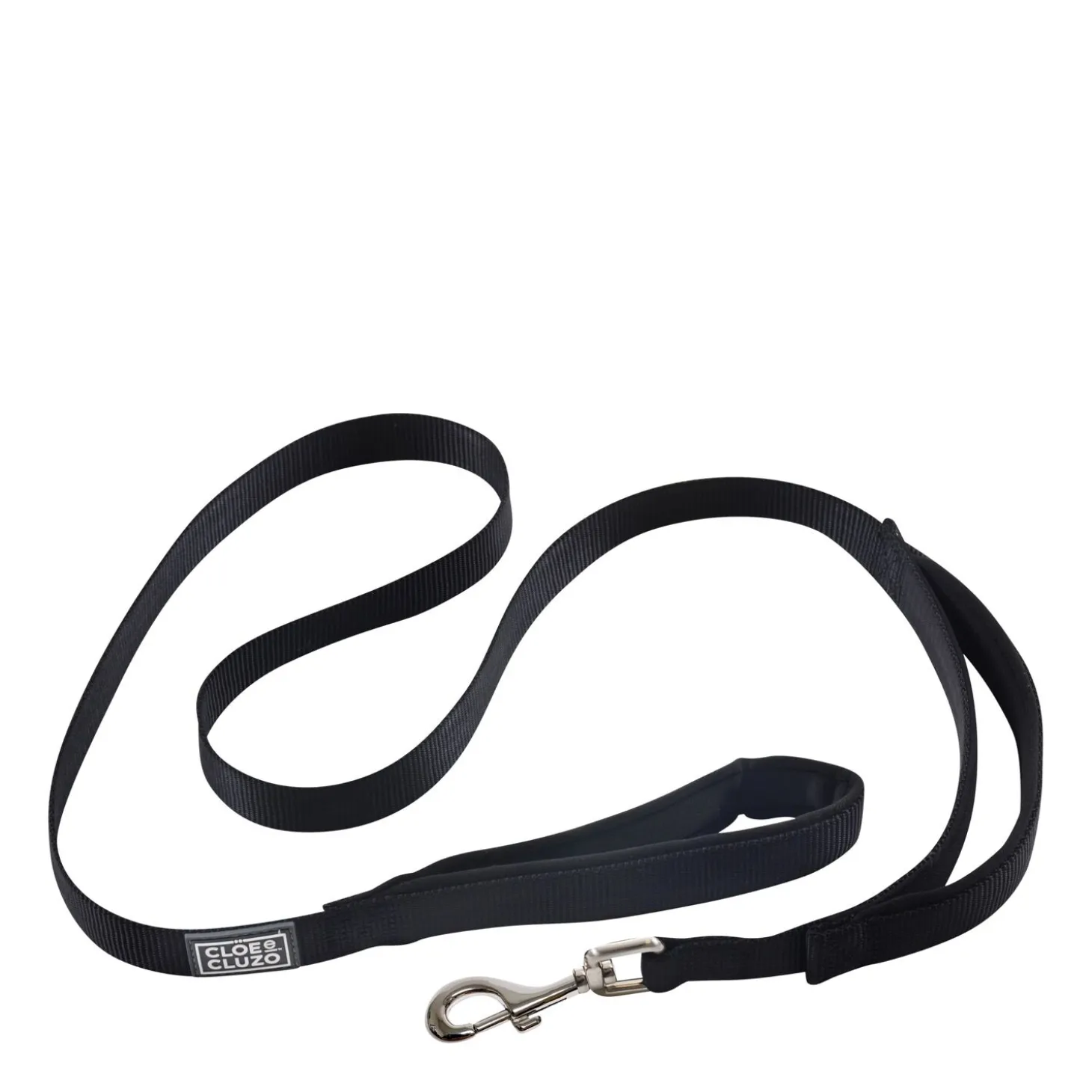 Double Handle Dog Leash, black