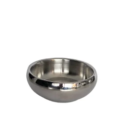 Double Wall Shiny Metal Bowl, L