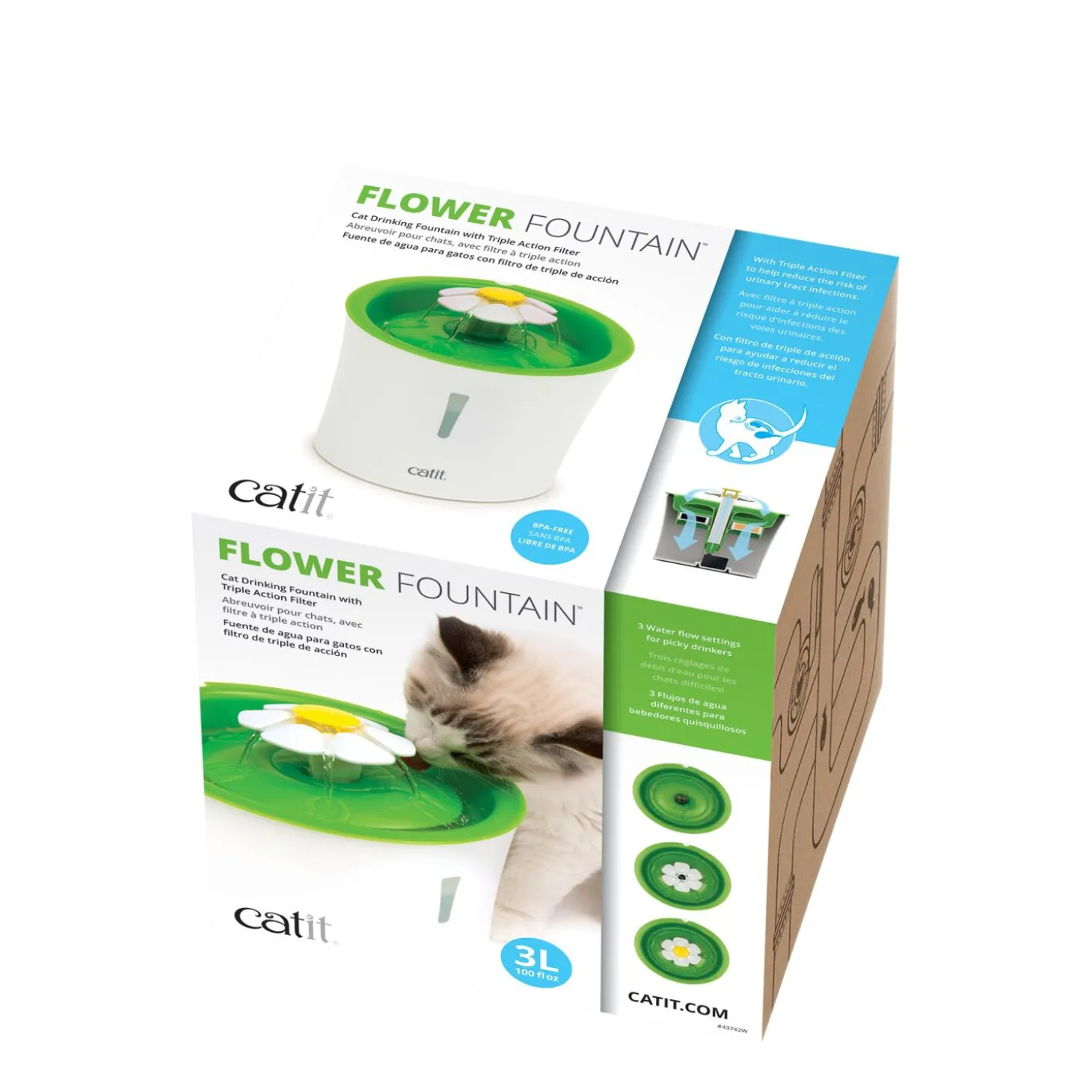 Drinking flower fountain Catit 2.0, 3L