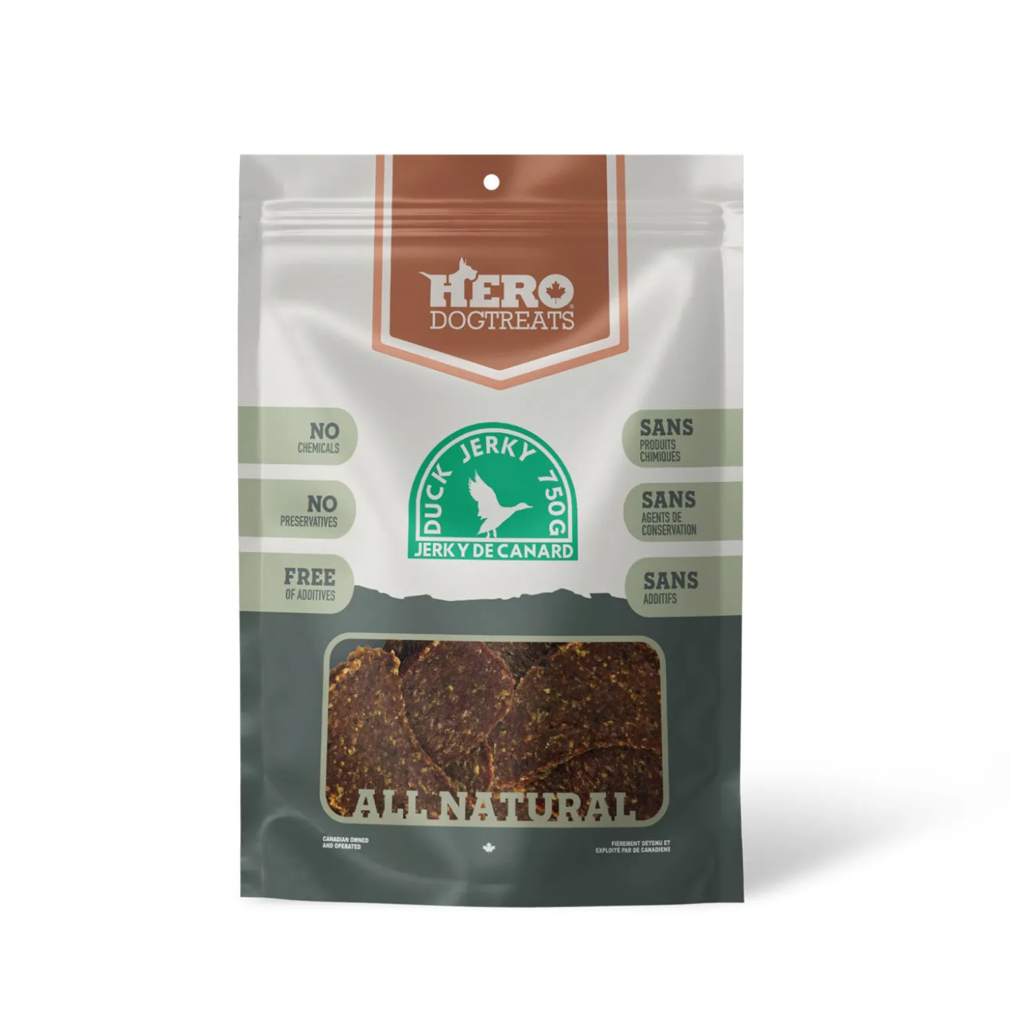 Duck Jerky for Dogs, 750 g