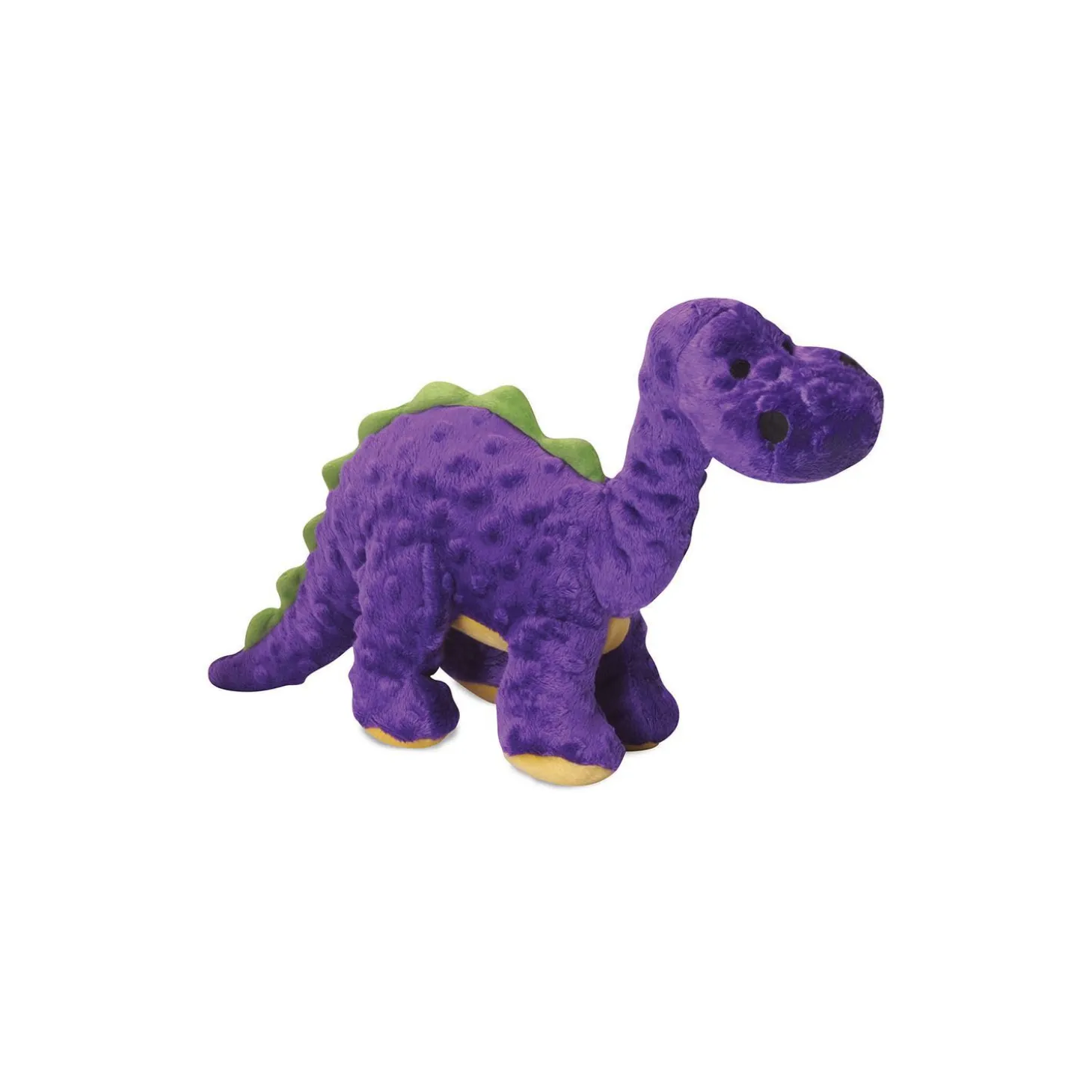 Durable purple brontosaurus dog toy with Patented "Chew Guard" technology