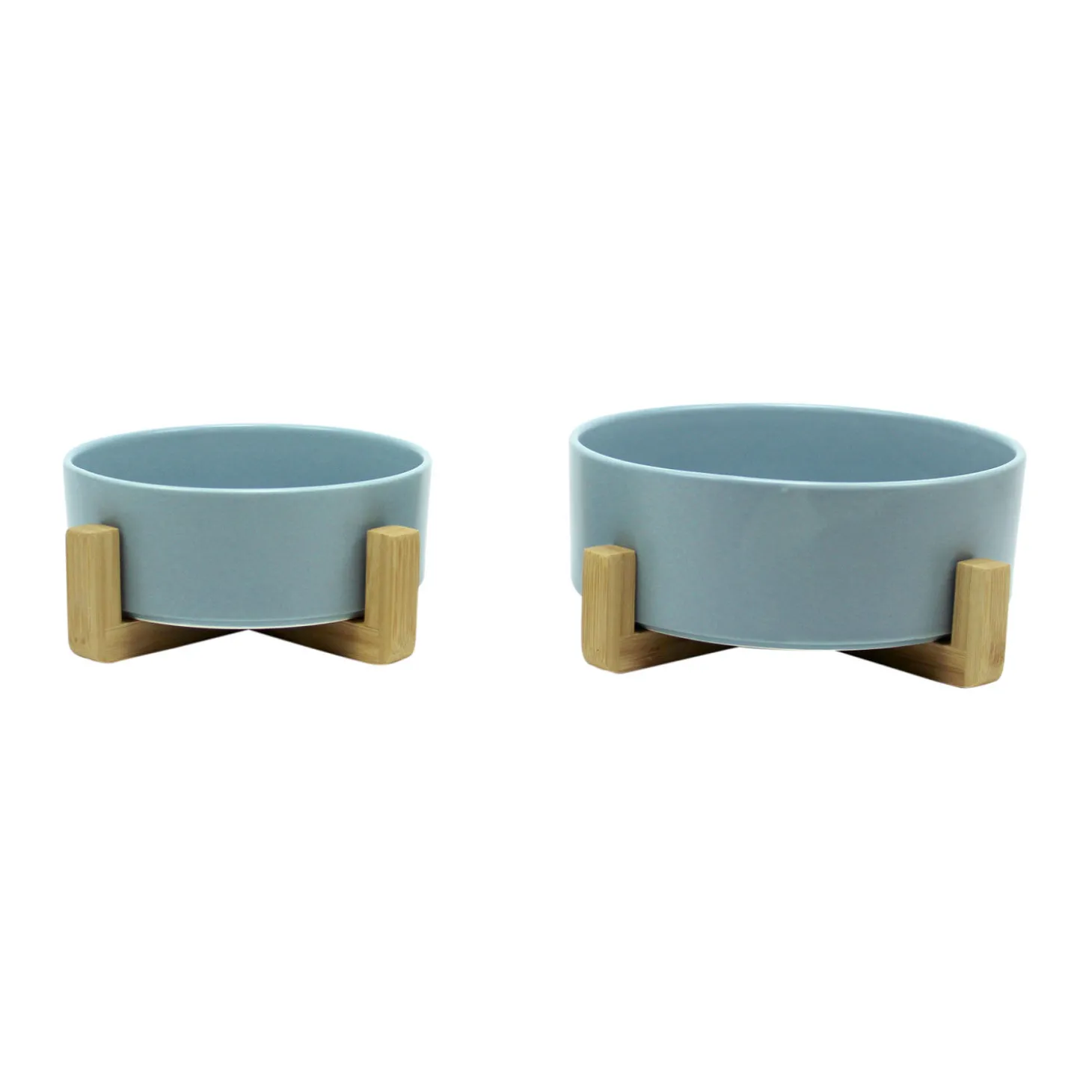 Elevated Bamboo Bowl, Turquoise