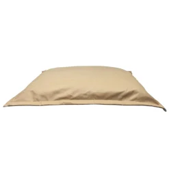 Faux Leather Cloud Pillow, Beige
