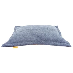 Faux Leather Cloud Pillow Cover, Navy
