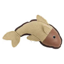 Faux Leather Fish Dog Toy