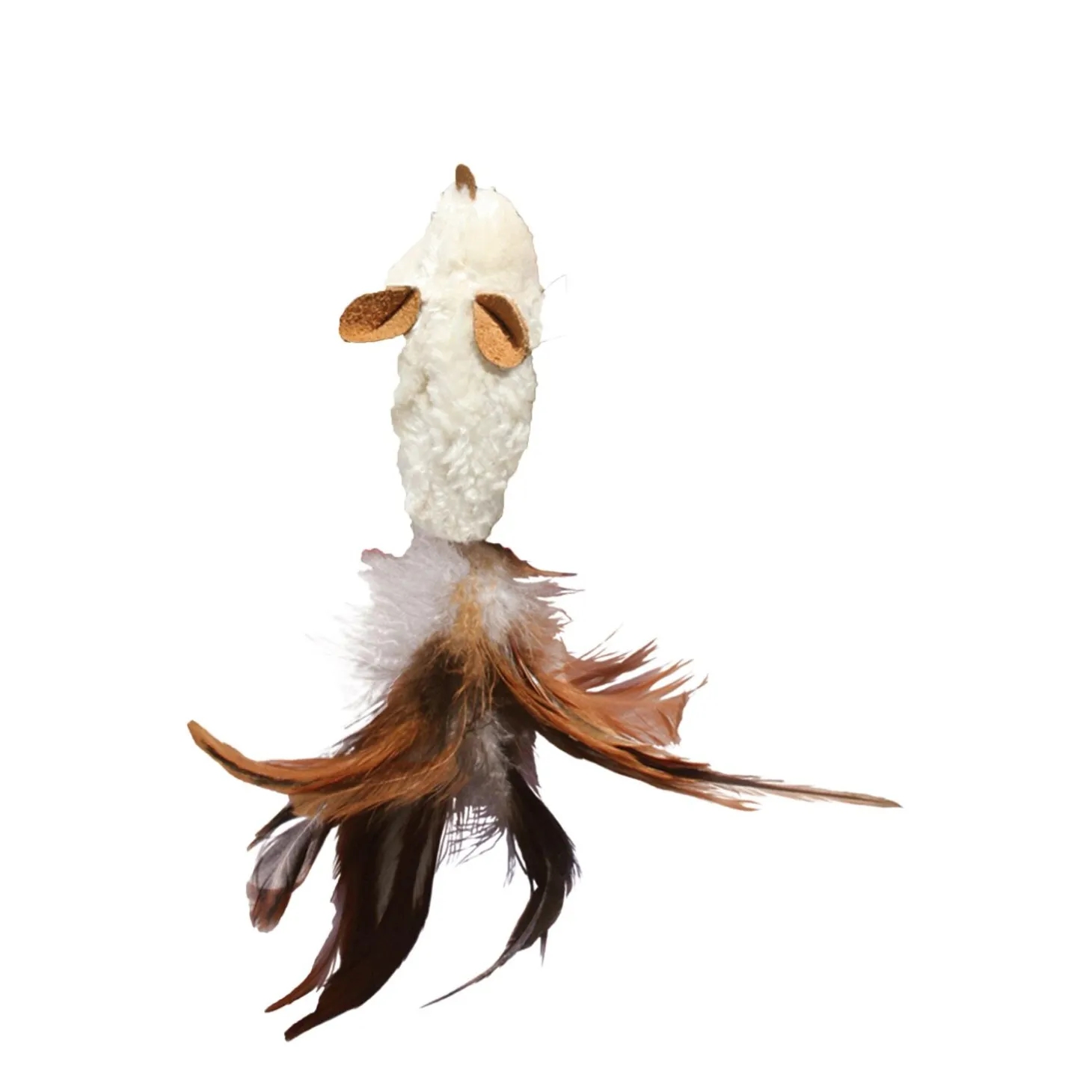 Feather Mouse Toy with Catnip