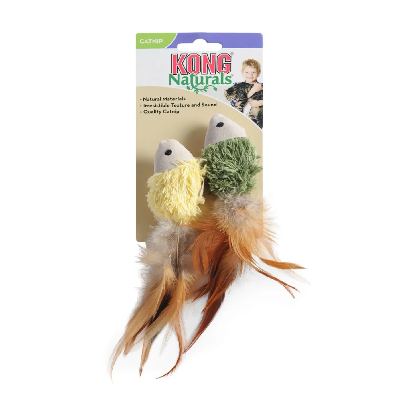 Feathered fish toy