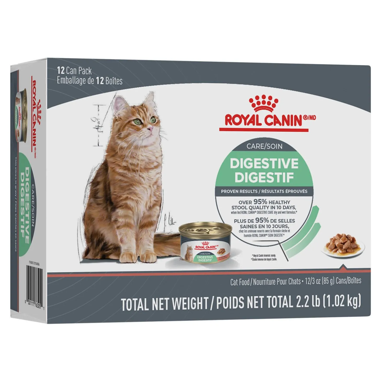 Feline Care Nutrition Digestive Care Thin Slices In Gravy Cat Food
