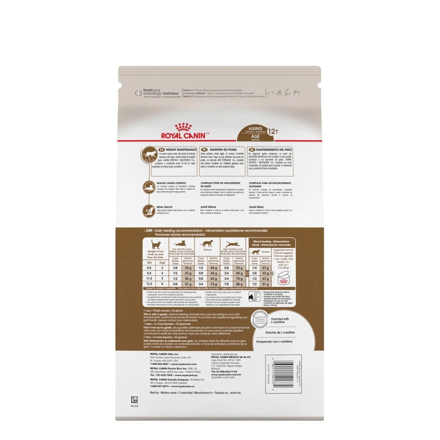Feline Health Nutrition™ Aging Spayed or Neutered 12+ Dry Food Formula for Adult Cats