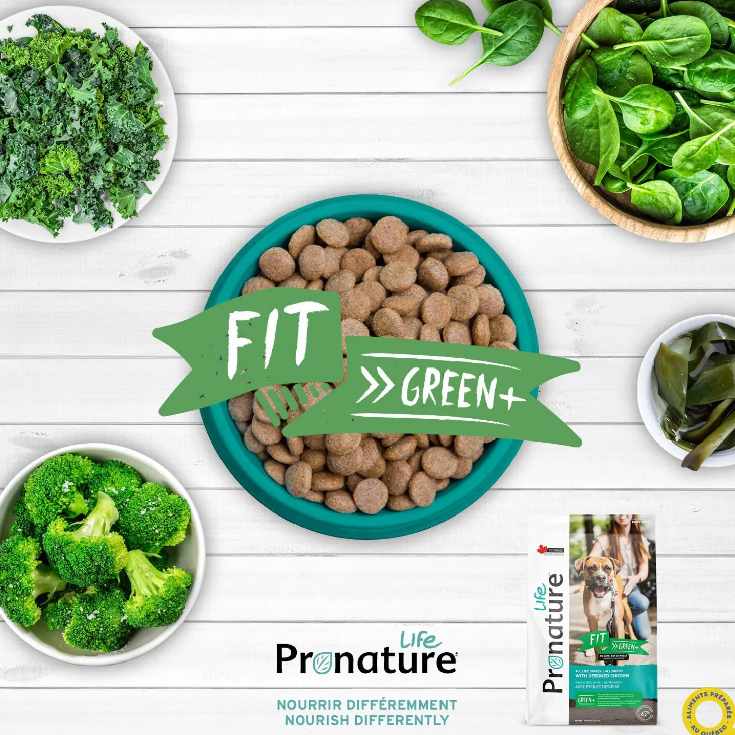 FIT Green+ dog formula, deboned chicken