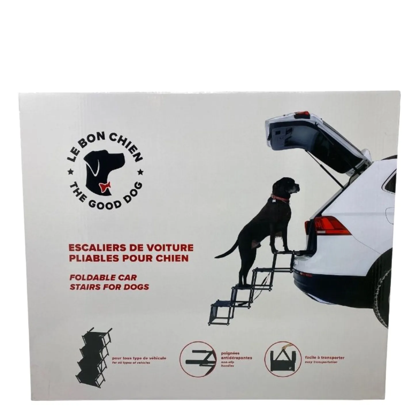 Folding car stairs for dogs
