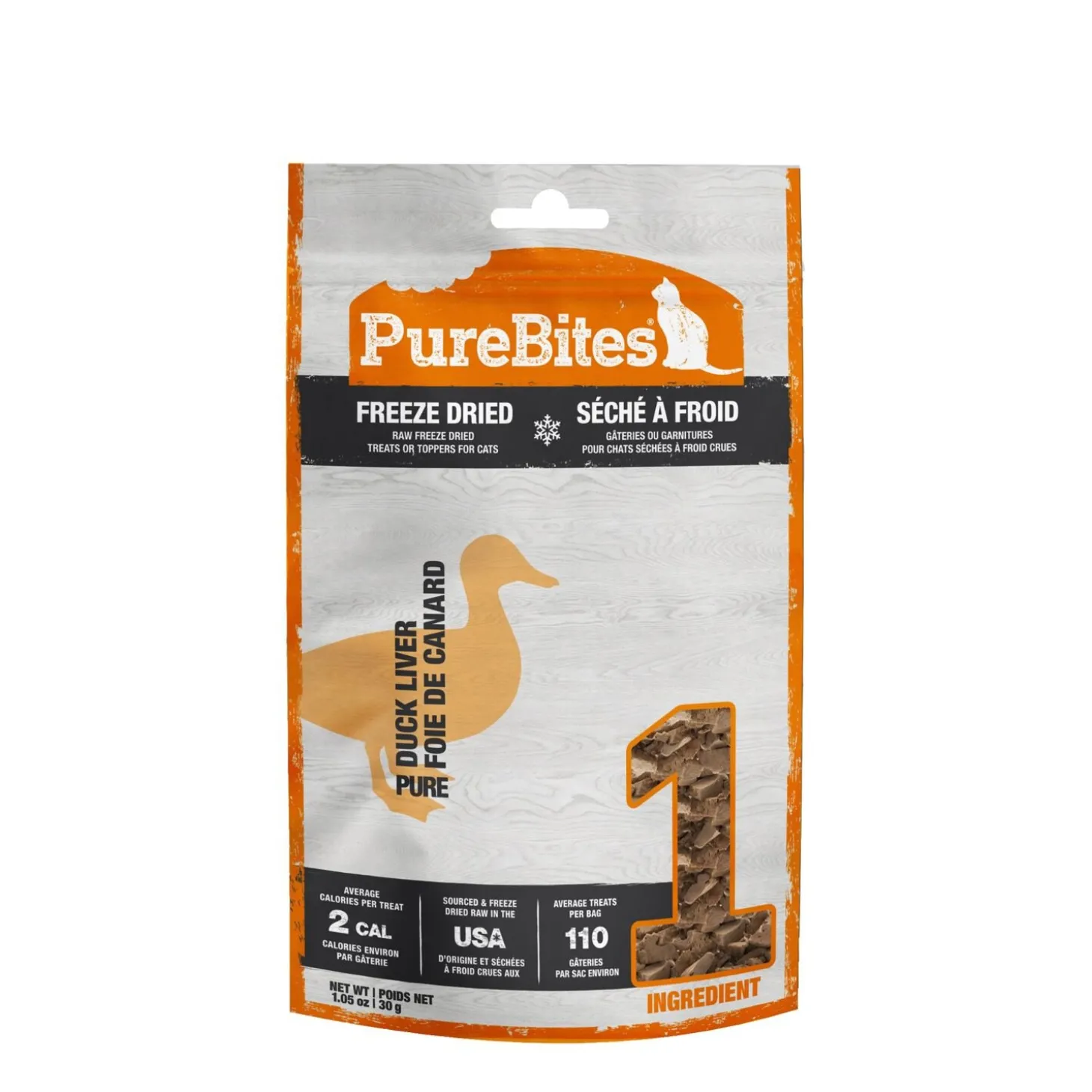 Freeze Dried Duck Liver Cat Treats, 30 g