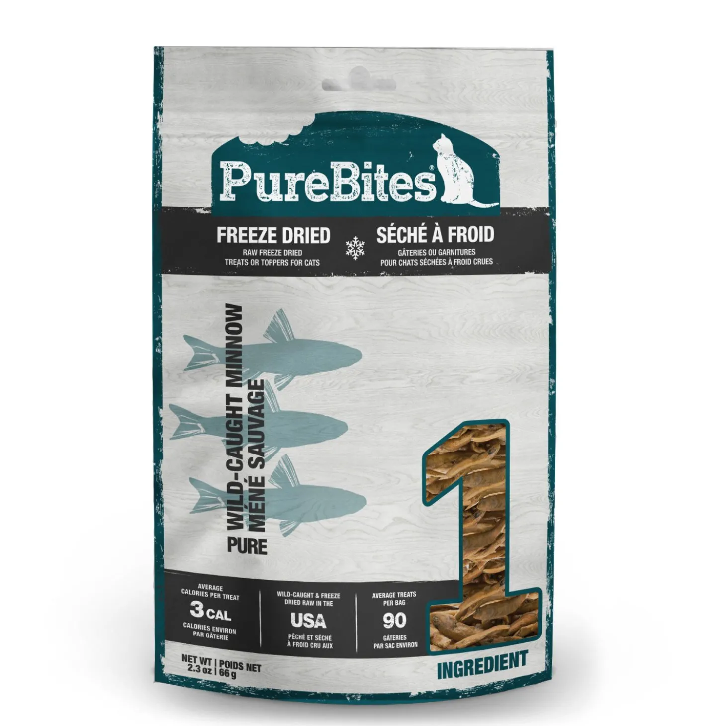 Freeze Dried Minnow Cat Treats, 66 g