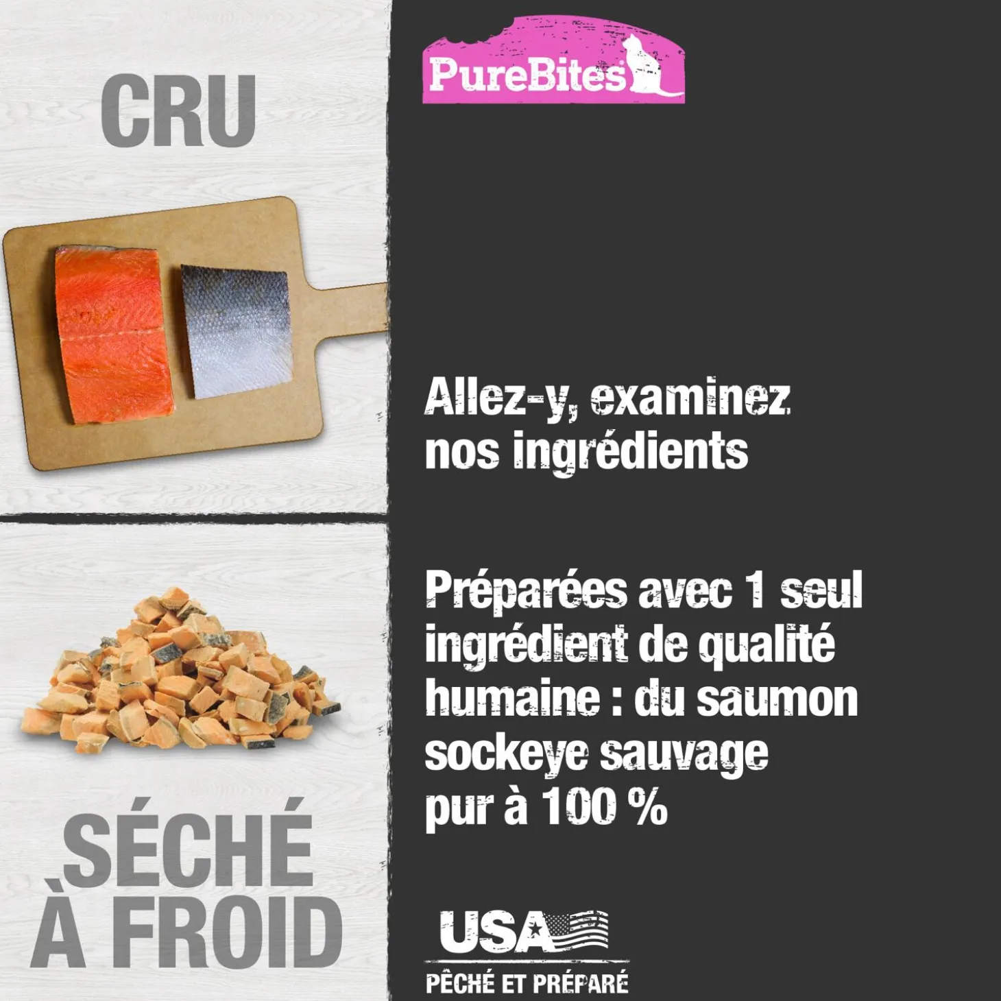 Freeze Dried Salmon Cat Treats, 2oz