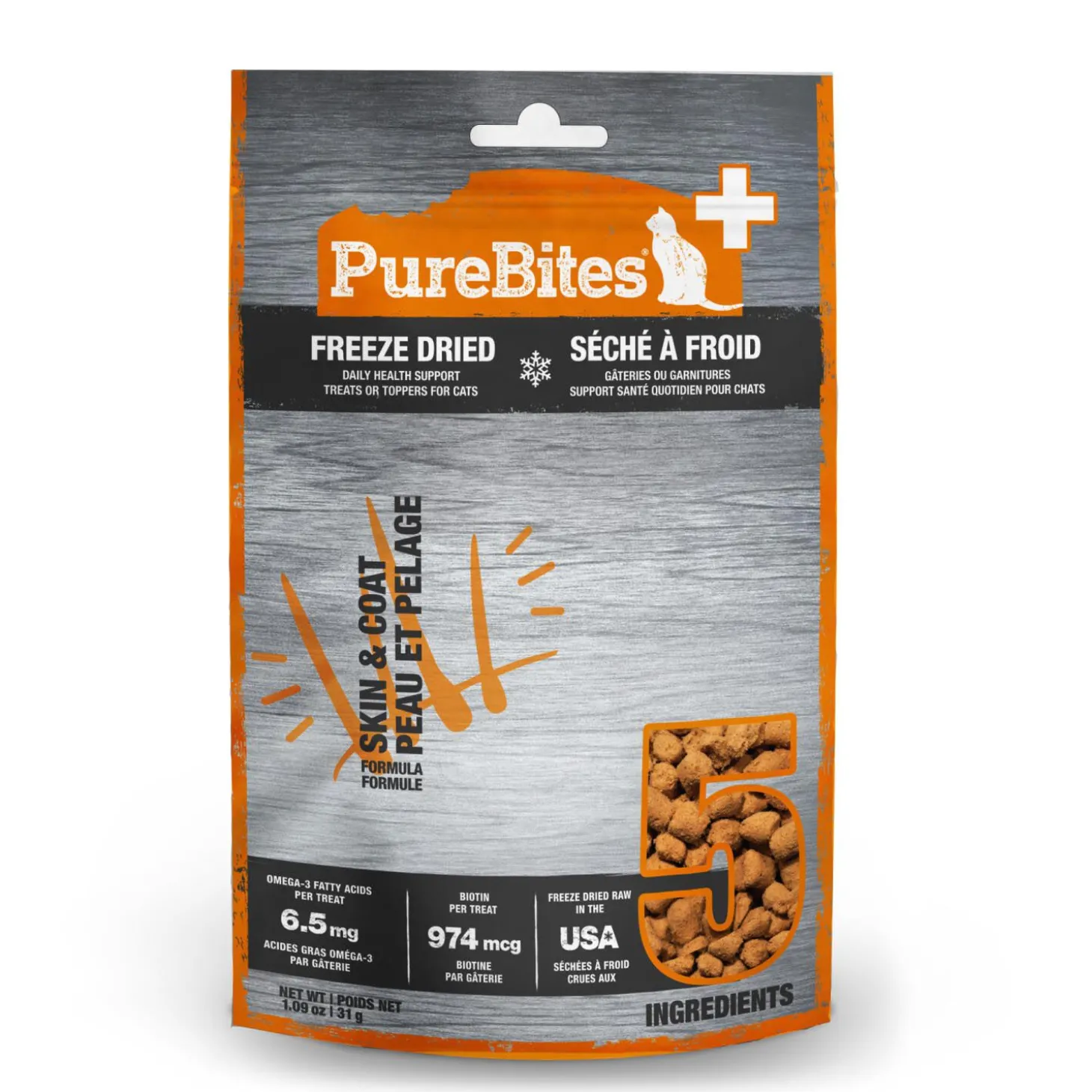 Freeze Dried Skin and Coat Formula for Cats, 31 g