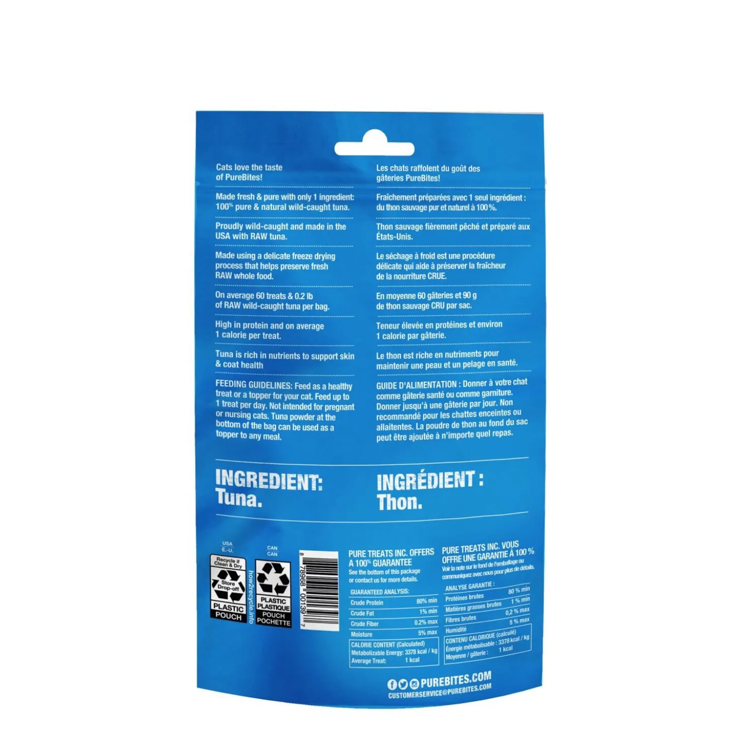 Freeze Dried Tuna Cat Treats, 25 g