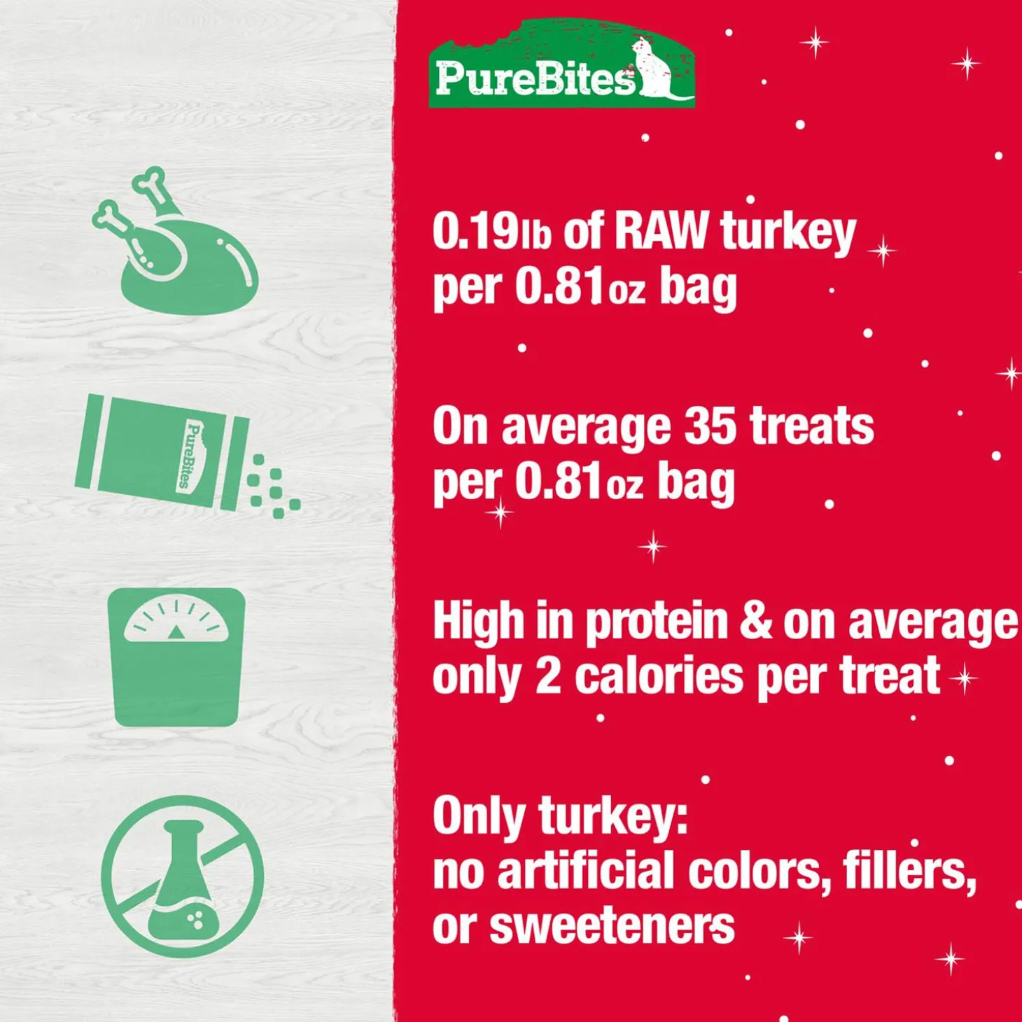 Freeze Dried Turkey Cat Treats, 23 g